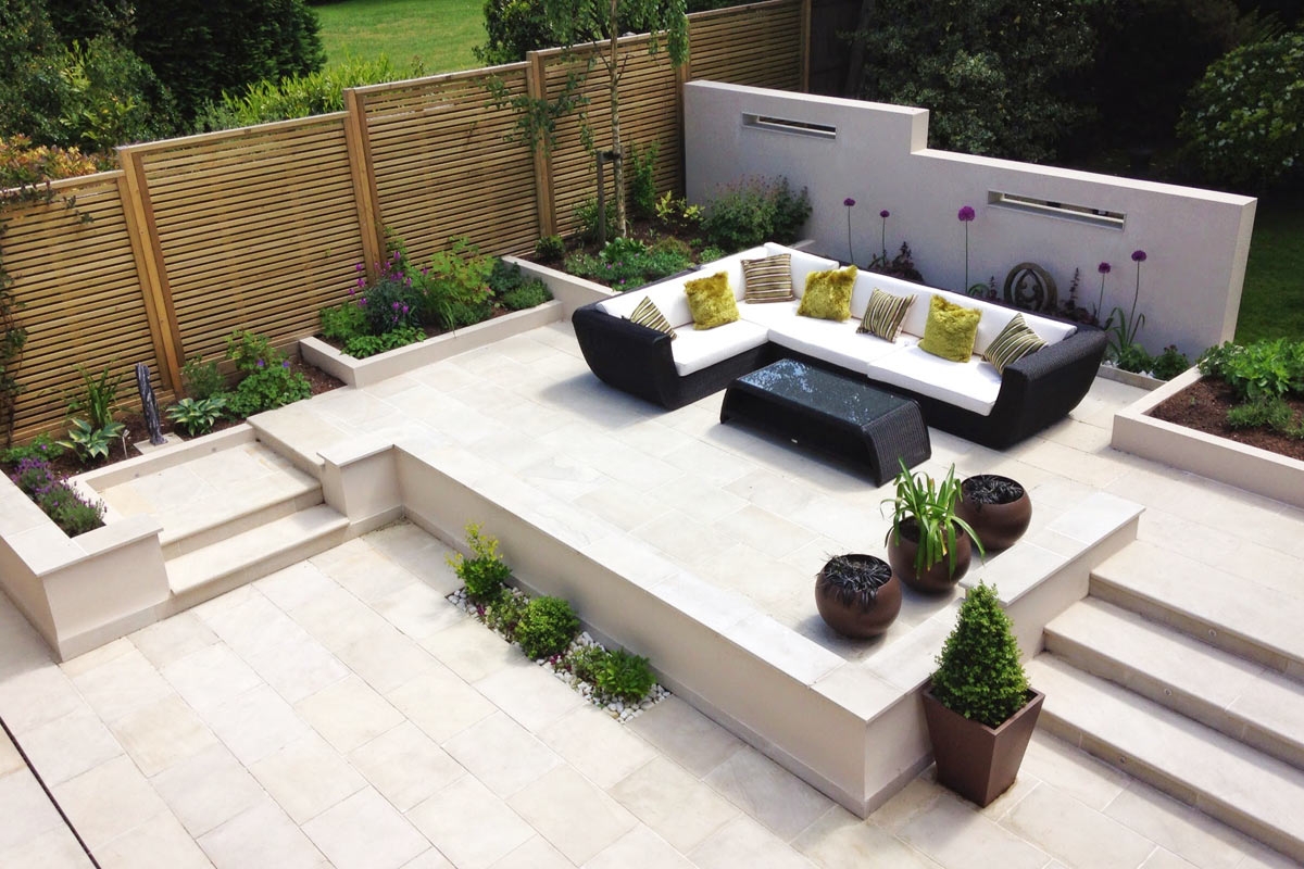 Contemporary Split-Level Terrace - Edgbaston - gardenplan design